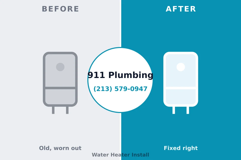 Before and after: plumbing repair Ackley, IA